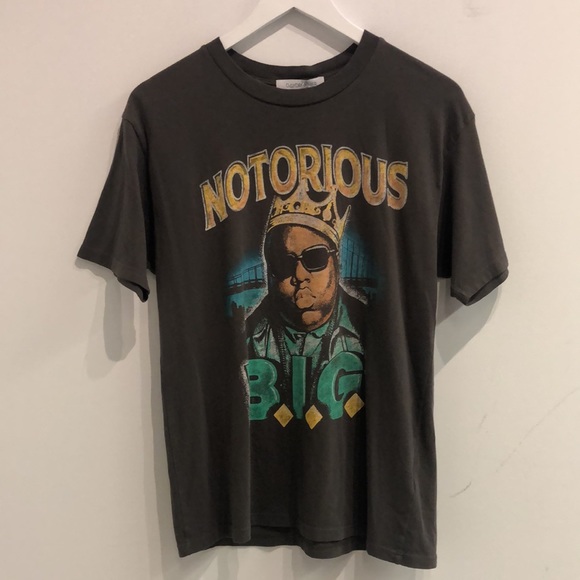 DAYDREAMER Washed Black Notorious B.I.G. Crown Weekend Tee - Picture 2 of 9